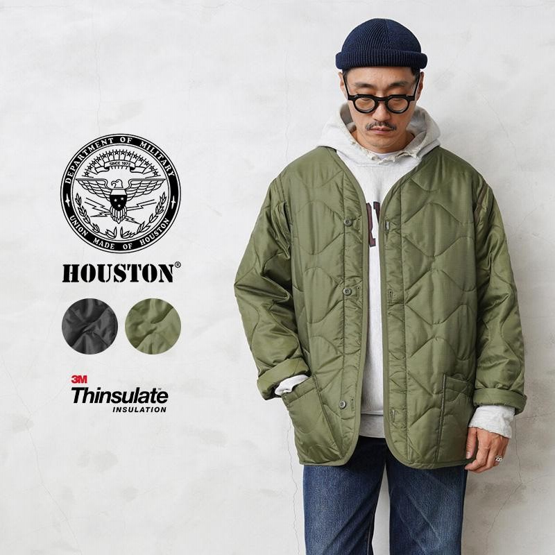 最終値下！！】HOUSTON ミリタリージャケット ガンメタ