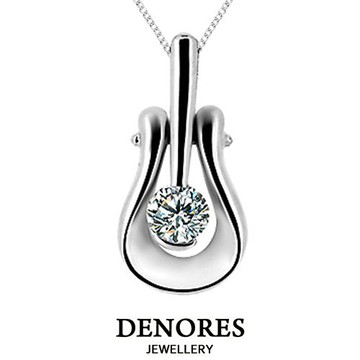 DENORES 典雅懷舊0.30克拉八心八箭美鑽鍊