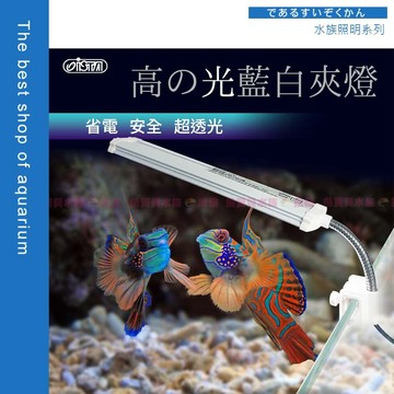 魚寶貝【ISTA✨高之光系列夾燈】藍白燈(17cm/25cm) 水草缸/水族夾燈/藍白燈/魚缸/魚缸夾燈/LED夾燈