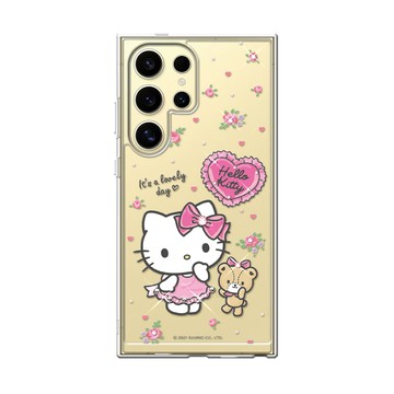 APBS 三麗鷗 Samsung S26/S25/S24/S23系列 防震雙料水晶彩鑽手機殼-凱蒂好心情