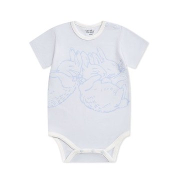 春日比得短袖側開包屁衣 (冰紗布)