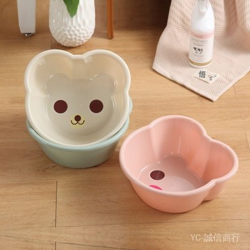 新品免運🎇個裝塑料寶寶臉盆傢用小盆兒童成新生嬰兒用品洗刷洗漱盆