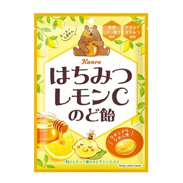 【江戶物語】 KANRO 甘樂 蜂蜜檸檬風味糖 75g 硬糖 喉糖 潤喉糖 果汁糖 蜂蜜糖 金合歡蜂蜜 日本原裝進口