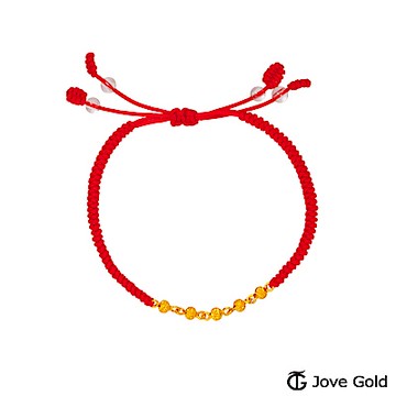 JoveGold漾金飾 青春特調黃金繩手鍊-小