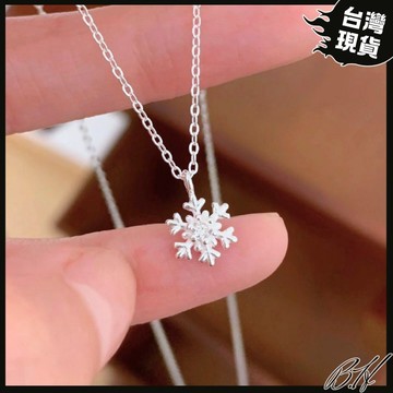 【可隔日到貨 S925冬日氛圍】純銀項鍊 飾品銀項鍊 項鏈 女生項鍊 雪花 925 項鍊純銀 聖誕飾品 聖誕節飾品