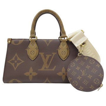 LOUIS VUITTON LV 路易威登 雙棕色 原花 PVC塗層帆布 OnTheGo East West 兩用包 M46653 【二手名牌BRAND OFF】