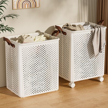 免運/開票 臟衣簍可折疊家用衛生間浴室高顏值大容量洗衣籃子臟衣籃推車收納S083快速出貨
