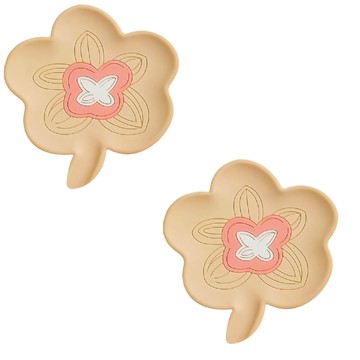 小麥購物 春日花花肥皂盒 G894 86g  2個  奶油黃