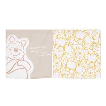 收納王妃 迪士尼 半分式短布簾  85 x 45cm  溫暖維尼 白色  1個