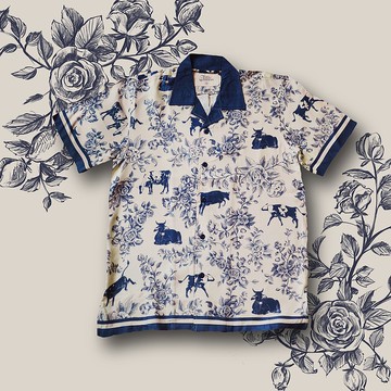 《擠奶姑娘》復古襯衫