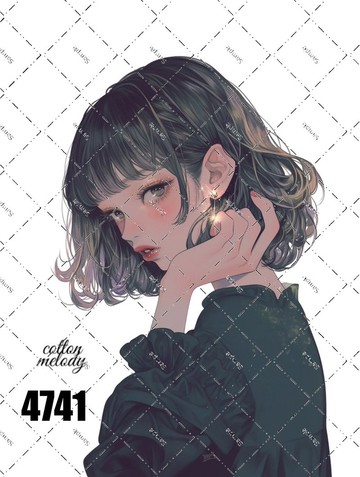 original sticker no.4741 人物貼紙 原創貼紙 原創人物貼紙 裝飾貼紙 cotton melody