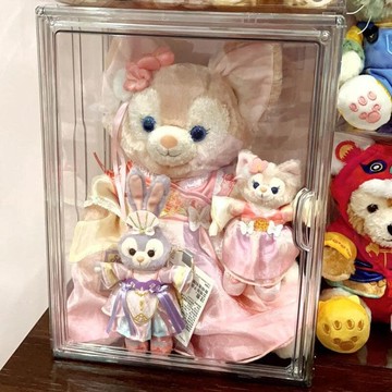 玲娜貝爾收納盒鳳梨噗噗展示盒全透明娃娃收納手辦星黛露收納盒