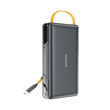 【蝦皮直營】PHILIPS 伸縮線半固態行動電源20000mAh DLP2725 多裝置相容 Wh標示 電量 廠商直送