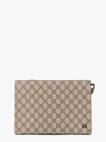 Gg supreme fabric and leather clutch - GUCCI - gender_Man