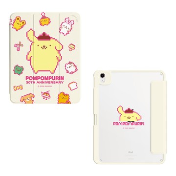 【正版授權】布丁狗寶物大集合像素款強悍磁吸iPad三折/Y折保護殼