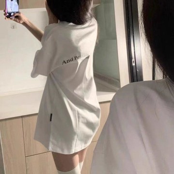 韓版字母印花短袖t恤男女ins寬鬆百搭夏季新款學生時尚慵懶風上衣