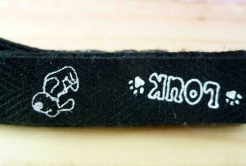 【震撼精品百貨】日本精品百貨-手機吊飾/鎖圈-手機吊繩-小狗圖案-黑