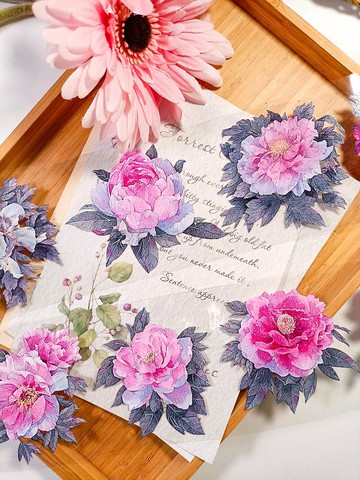 LS164_牡丹富貴Paeonia suffruticosa / 裝飾膠帶