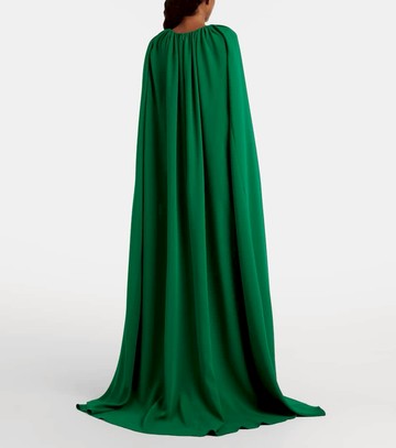 Oscar de la Renta Cyclamen silk-blend georgette kaftan