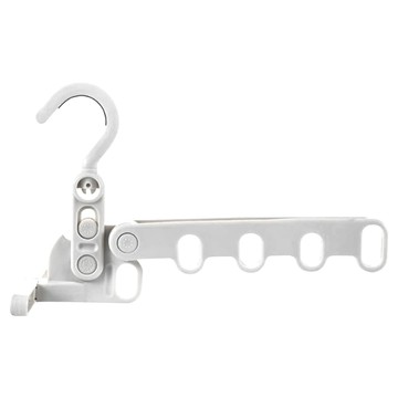 可摺疊室內曬衣架 5孔 方便收納 節省空間  White  22 x 12.5 x 14.5cm  1個