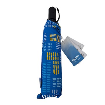 rento 防曬黑膠安全自動傘  藍色