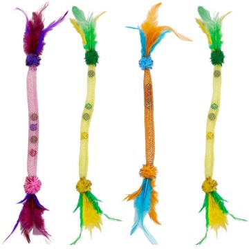 貓玩具逗貓棒伸縮羽毛鈴鐺逗貓棒羽毛鈴鐺互動自嗨逗貓玩具自嗨