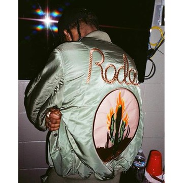 Travis Scott Rodeo Bomber Jacket 重磅刺繡仙人掌男女夾克外套