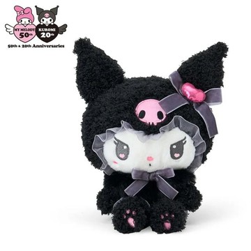 小禮堂 Sanrio 三麗鷗 酷洛米 絨毛玩偶娃娃 (毛茸茸 美樂蒂50th & 酷洛米20th)