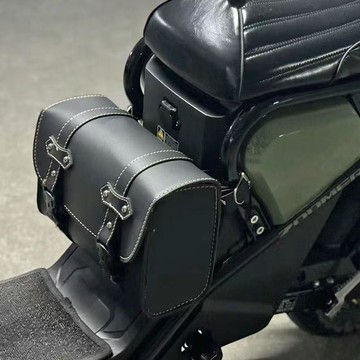 新款【upton】摩托車邊包電動車摩托通用工具手提包復古側邊包後掛包靠背收納包