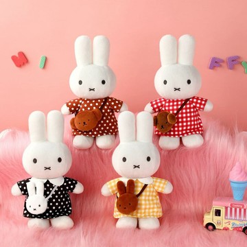 VIPO Miffy 波點連身裙毛公仔 MIF37559