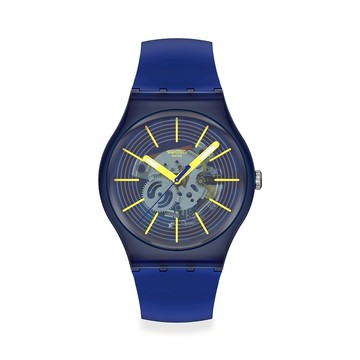 Swatch REVEALED IN THE DEPTHS 經典手錶 SO29I100 (41mm)【官方旗艦店】