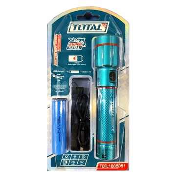 Total 手電筒 TCFL1865051  黑色  1支