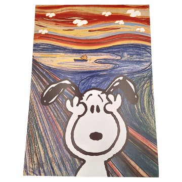 SNOOPY 史努比 大師鉅作A3海報  42 x 29.7cm  吶喊