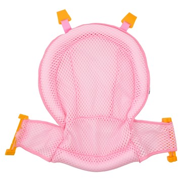 PUKU 藍色企鵝 護頭式沐浴網 上方加厚設計 背部加強縫線 可調節雙扣固定  粉色  1個