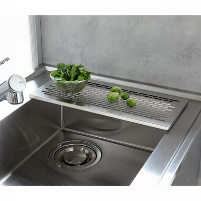 キッチン 家電 キッチン用品 キッチングッズ 調理台上 シンクまわり小物 水切りにもなる　ステンレス頑丈サポート台47cm H34510