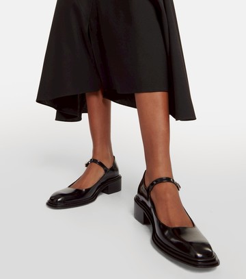 Souliers Martinez Penelope leather Mary Jane flats