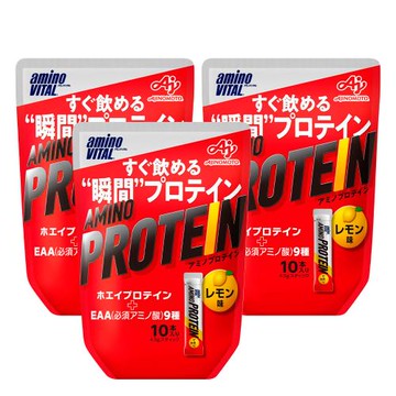日本味之素aminoVITAL 胺基酸乳清蛋白 3件組 (4.5g*30包 共3袋)