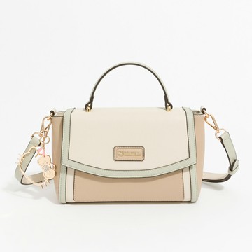 Hello Kitty - Arnold Palmer - 翻蓋手提包附長背帶  Grazioso系列 - 卡其色