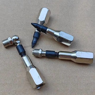 臺灣出貨 可開收據 新款好對孔黃油槍嘴尖槍頭硬鋼細尖嘴耐磨挖掘機用打黃油軸承鋼尖