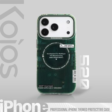 【Koios】iPhone 17 鐳射透視電路板磁吸手機殼 16 15 14 13 Pro Max 保護殼