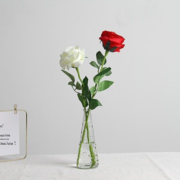 ins小清新絹花假花仿真花 客廳玻璃花瓶裝飾品擺件餐桌花藝套裝花