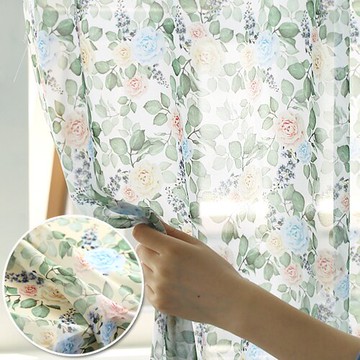 雪紡 服裝布料 進口布料 浪漫風情玫瑰花 FL2025