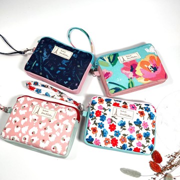 4款~雙拉鍊/雙口袋零錢包/收納包/手拎包