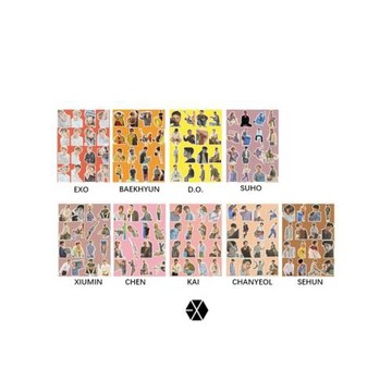 exo PRESENT the moment  咕卡防水手機貼紙EXO