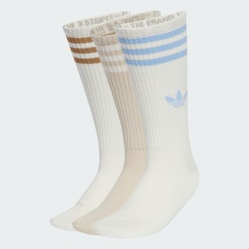 【adidas 愛迪達】 三條線中筒襪 3 雙入 男/女 - Originals JV7420