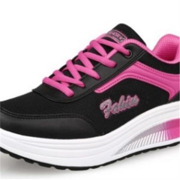 跨境外貿2025戶外亞馬遜春款秋季運動女鞋搖搖鞋健身鞋松糕鞋8391