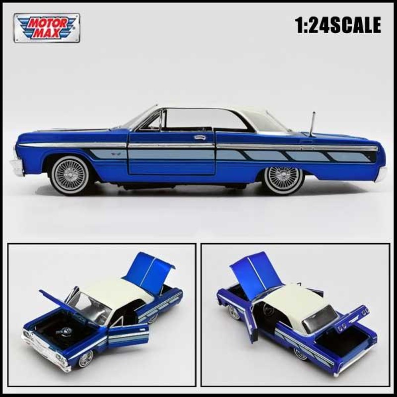 1/24 箱入り ミニカー 1964 CHEVROLET IMPALA GET LOW キャンディー