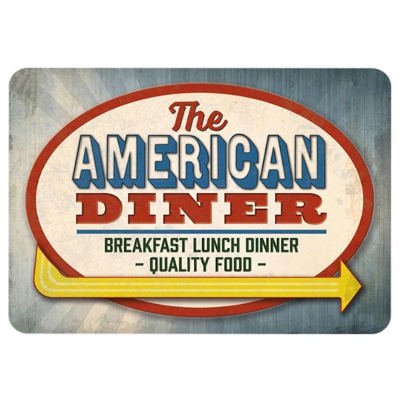 The American Diner　ポスター★レトロ調★ブリキ看板 飾り バー レストラン カフェ 喫茶店 20cm*30cm