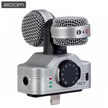 又敗家(台灣公司貨)日本ZOOM立體聲數位收音麥克風銀色iQ7錄音麥克風 適Apple蘋果iPhone 11 Xs Xr X 8 7 5s 5c 6s iphone6 + iphone7 + SE iPad四代 iPad mini 2,air,air 2, mini3, min4,pro iPod nano7代,touch五代,touch六代 微音器錄音筆錄音器收音器高感度麥克風micphone mic 作為上課演講演唱會音樂會演奏會【全館299超取免運】【APP下單點數4倍送】