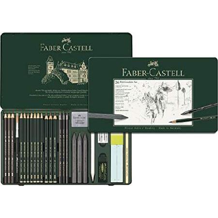 Faber-Castel 26 Piece PITT Graphite Tin Set by Faber-Castel